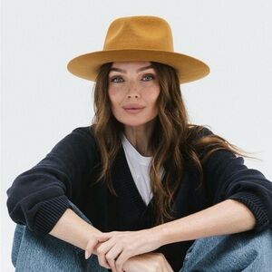 Gigi Pip Zephyr Rancher Hat XS Sz 55 100% Australian Wool Cinnamon Brown